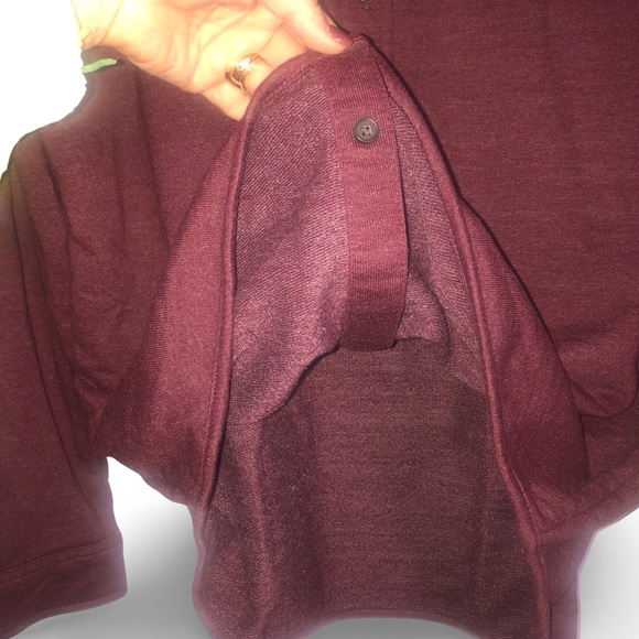 EUC St John's Bay Button Down Shirt Jacket Burgundy - Picture 5 of 8